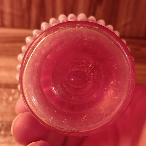 Vintage Fenton cranberry opalescent perfume bottle - Picture 3 of 4